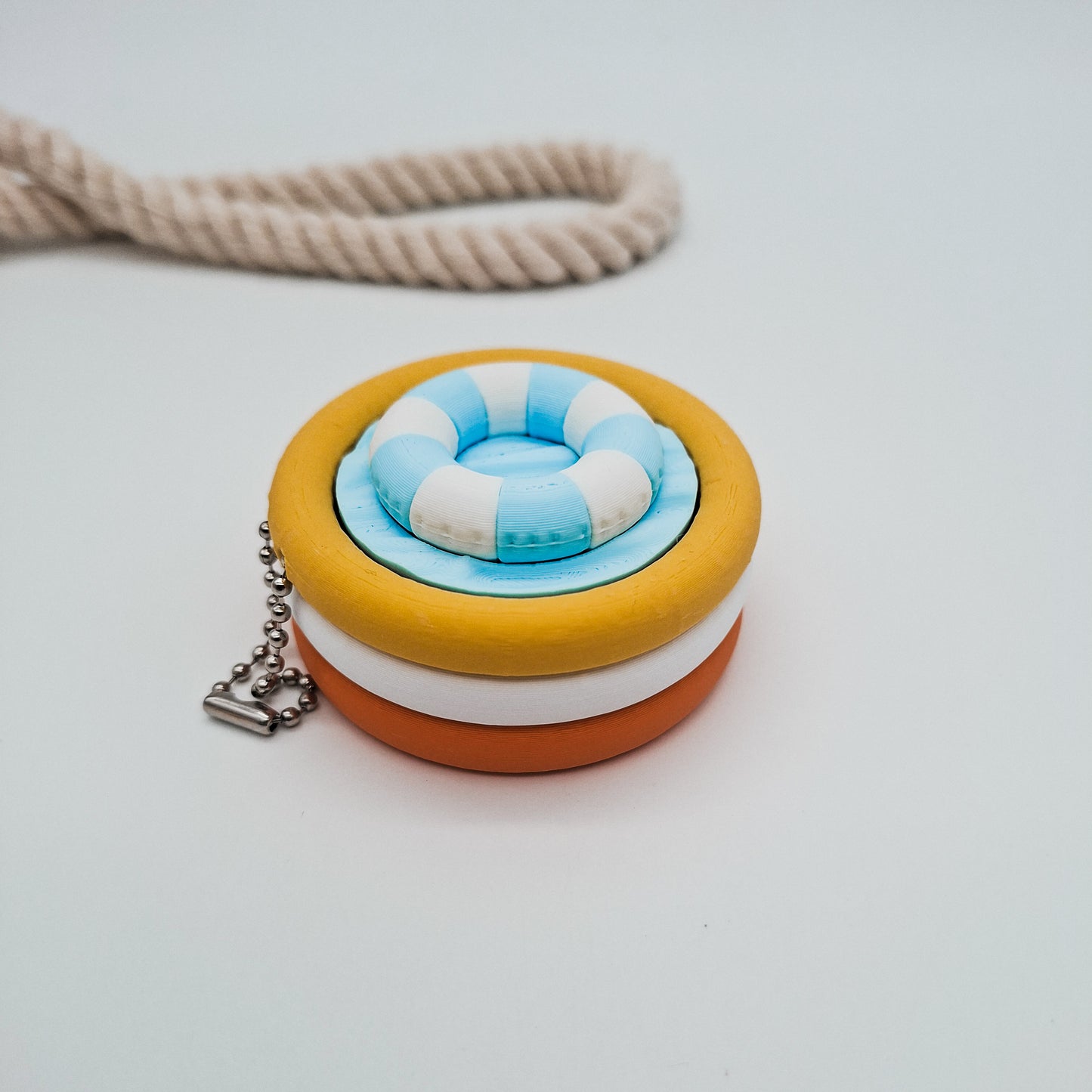 3D-gedruckter Planschbecken Fidget Klicker mit liebevollem Design.