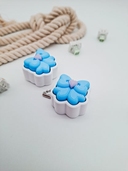 Schleifen Klicker – Niedlicher Fidget Schlüsselanhänger mit Herz
