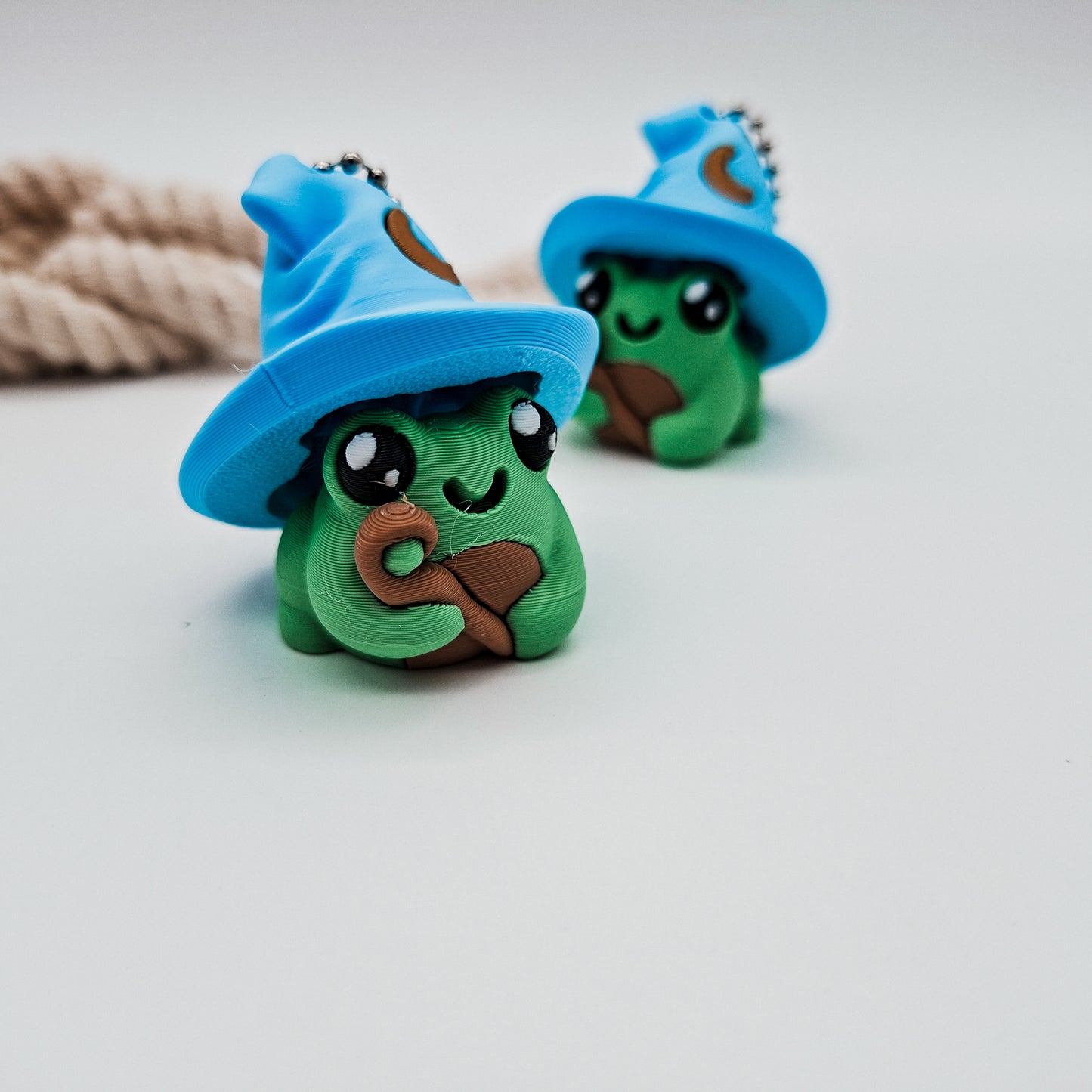 Zauberer Clicker – Niedlicher Magierfrosch Fidget Schlüsselanhänger