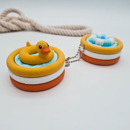 3D-gedruckter Planschbecken Fidget Klicker mit liebevollem Design.