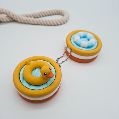 3D-gedruckter Planschbecken Fidget Klicker mit liebevollem Design.