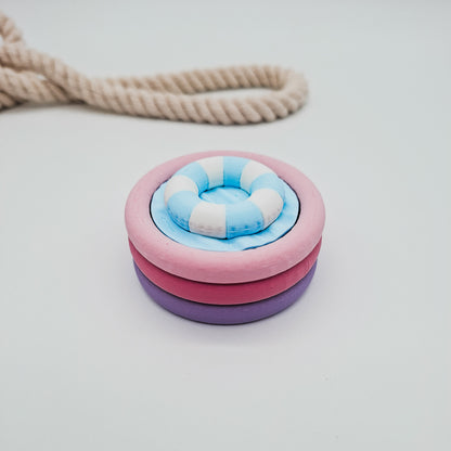 3D-gedruckter Planschbecken Fidget Klicker mit liebevollem Design.