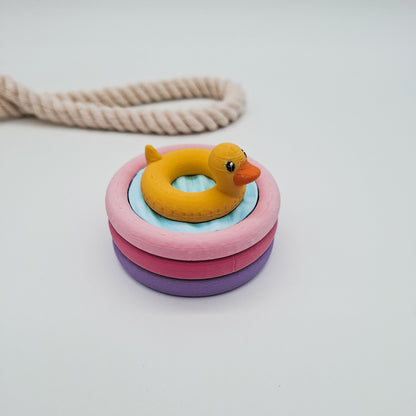 3D-gedruckter Planschbecken Fidget Klicker mit liebevollem Design.