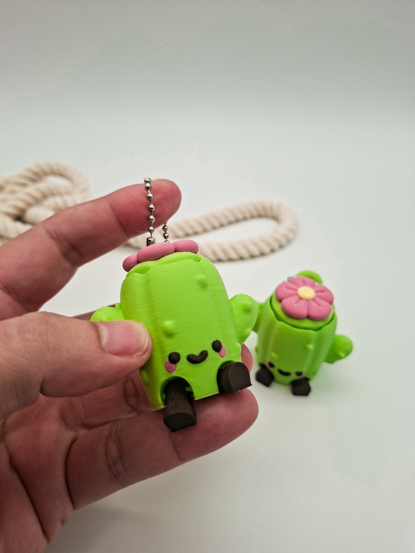 3D-gedruckter Kaktus Fidget Klicker mit liebevollem Design.