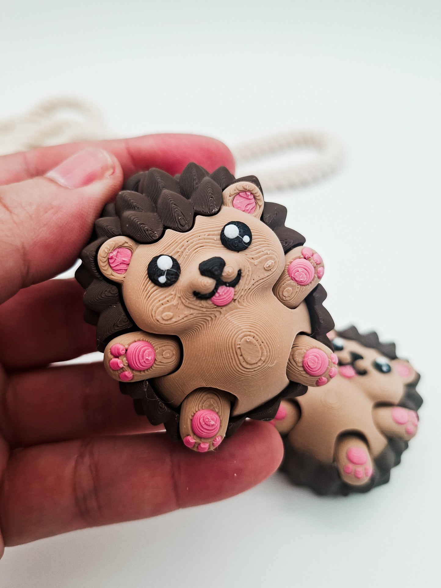 3D-gedruckter Igel Fidget Klicker mit liebevollem Design.