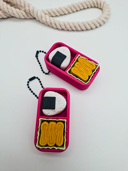 3D-gedruckter Mini-Lunchbox Fidget Klicker mit liebevollem Design.