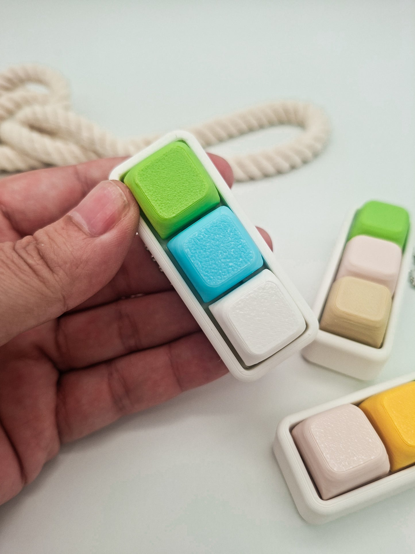Keyboard Klicker – 3er Fidget Keycap | Sensorischer Klicker für Fokus & Entspannung