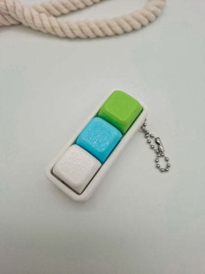 Keyboard Klicker – 3er Fidget Keycap | Sensorischer Klicker für Fokus & Entspannung
