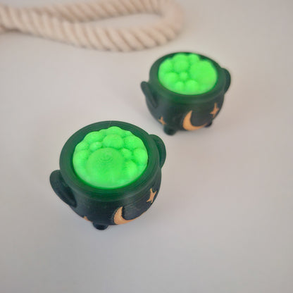 3D-gedruckter Hexenkessel Fidget Klicker mit liebevollem Design.