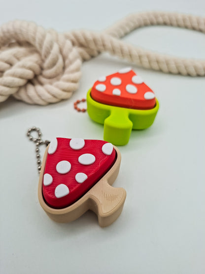 Bunter Fliegenpilz Fidget Klicker | 3D-gedrucktes Desk Toy