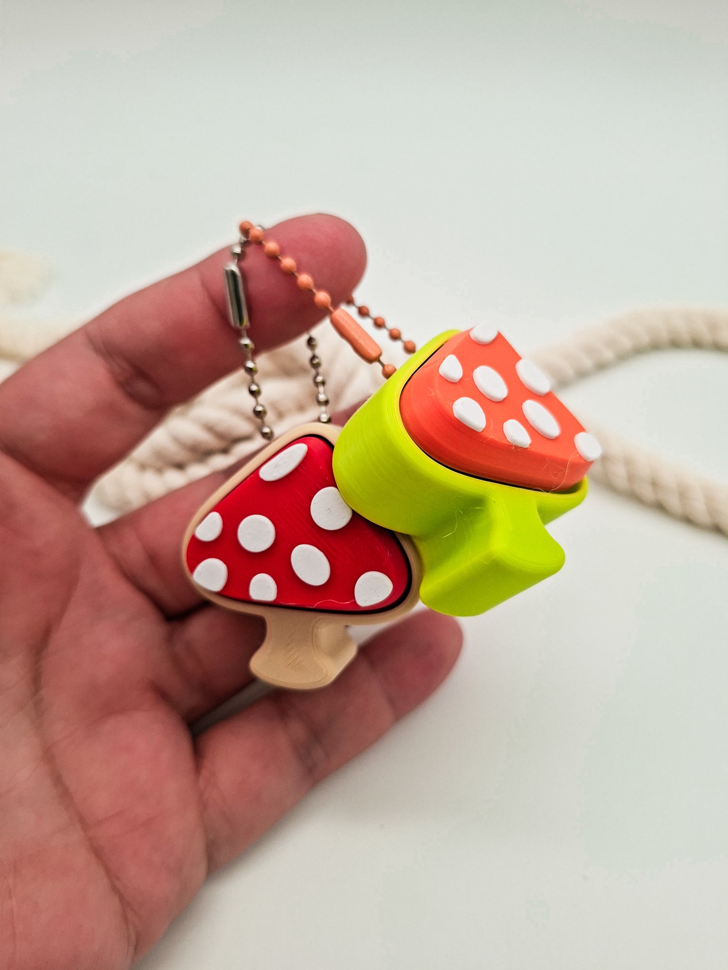 Bunter Fliegenpilz Fidget Klicker | 3D-gedrucktes Desk Toy