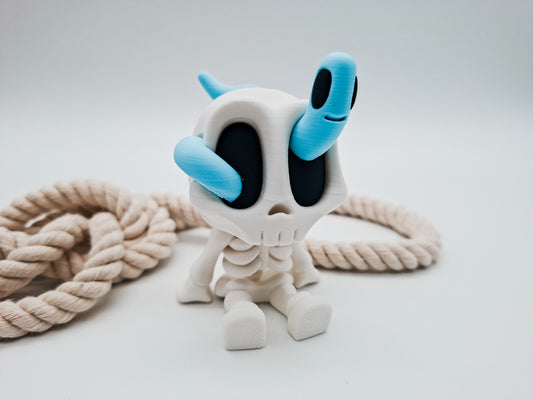 Skully & Snake – kleine Skelett-Sammelfigur