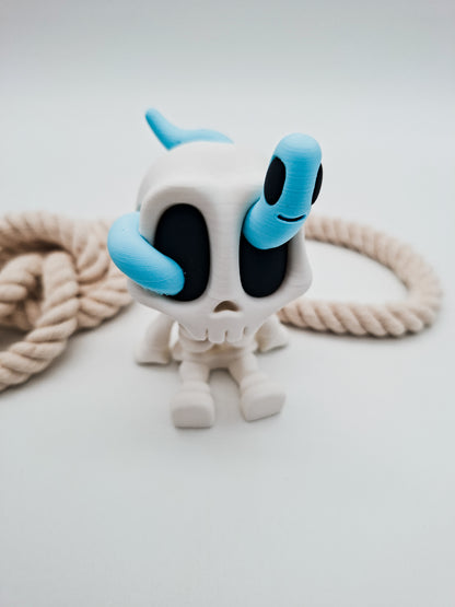 Skully & Snake – kleine Skelett-Sammelfigur