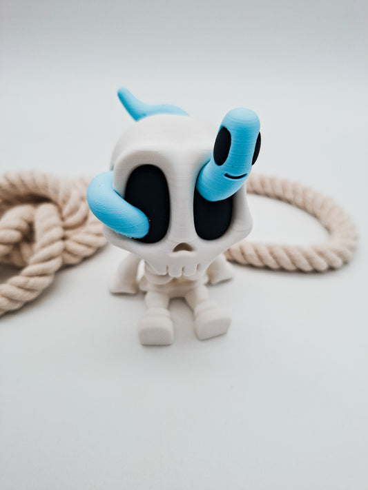 Skully & Snake – kleine Skelett-Sammelfigur