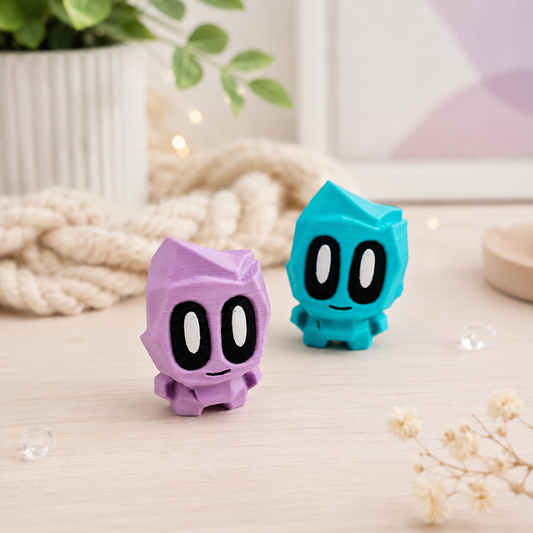 Blob Rocks Mossy – Niedliche 3D-gedruckte Sammelfigur