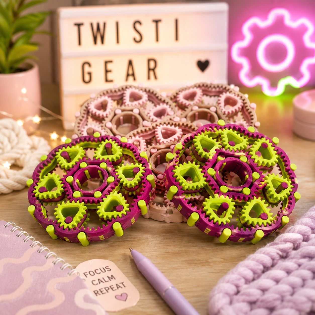 Twisti Gear – Beweglicher Zahnrad-Fidget