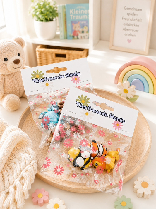 Tierfreunde Haniis – Niedliche Sammelfiguren im 3er oder 5er Set