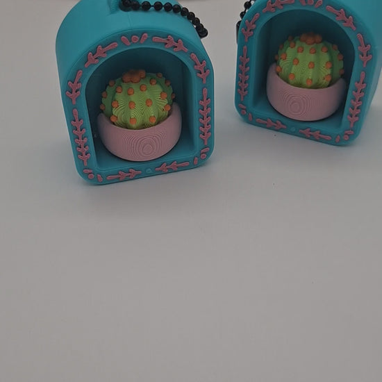 3D-gedruckter Kaktus Fidget Klicker mit liebevollem Design.