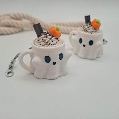 3D-gedruckter Geistertasse Fidget Klicker mit liebevollem Design.