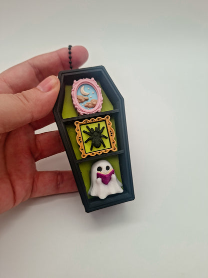 3D-gedruckter Sarg Fidget Klicker mit liebevollem Design.